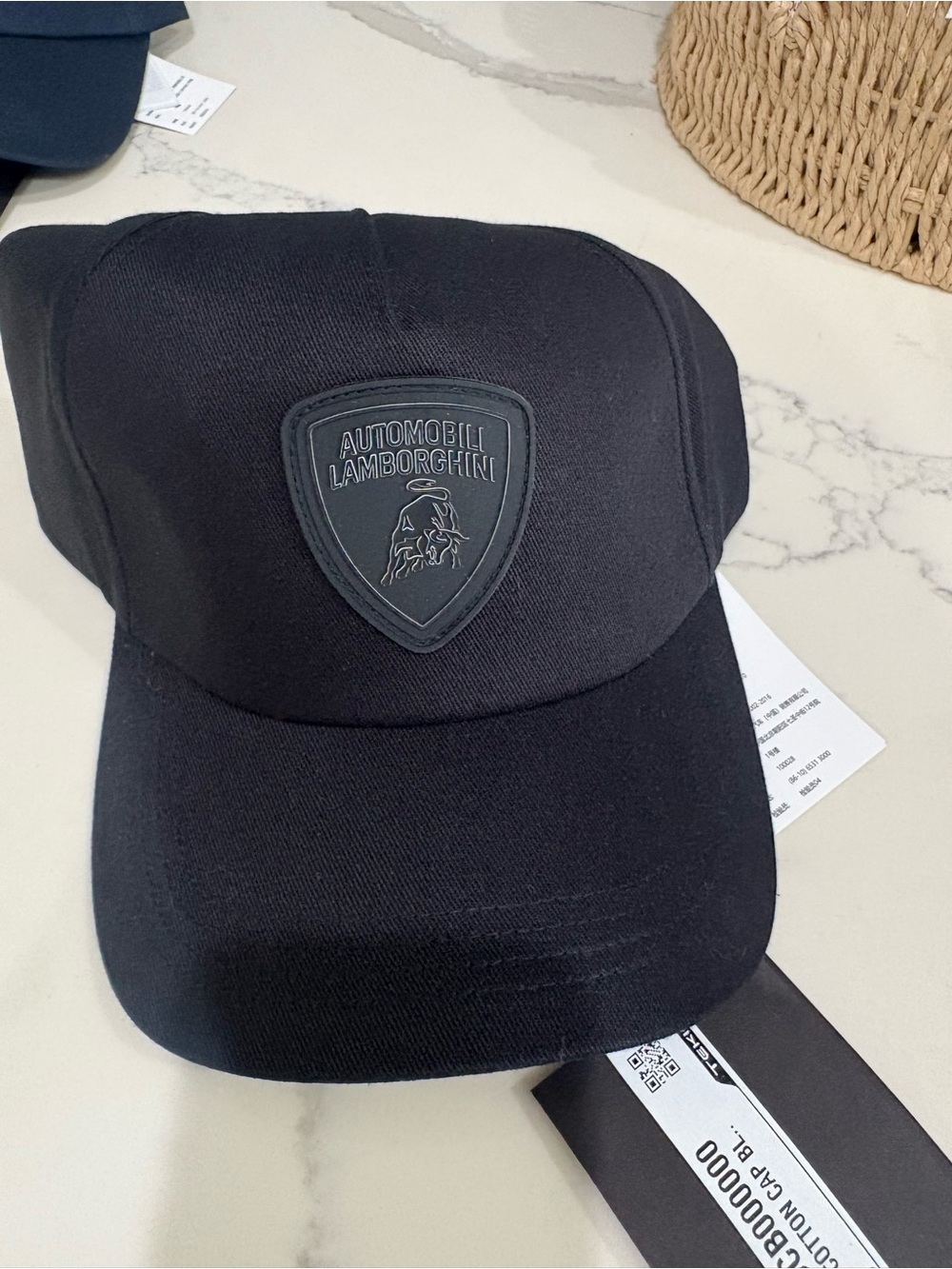 Lamborghini Black Logo Baseball Cap